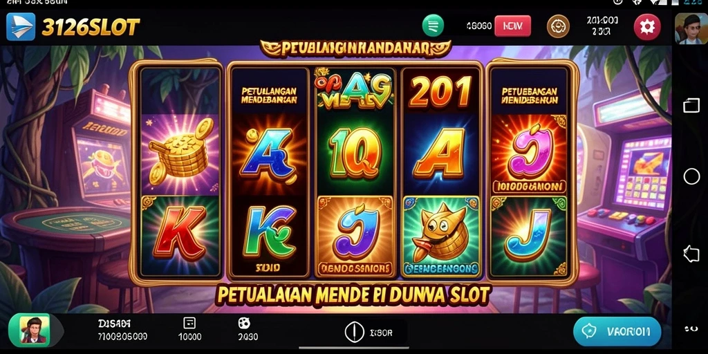 Screenshot menampilkan gameplay petualangan seru di 3126SLOT.