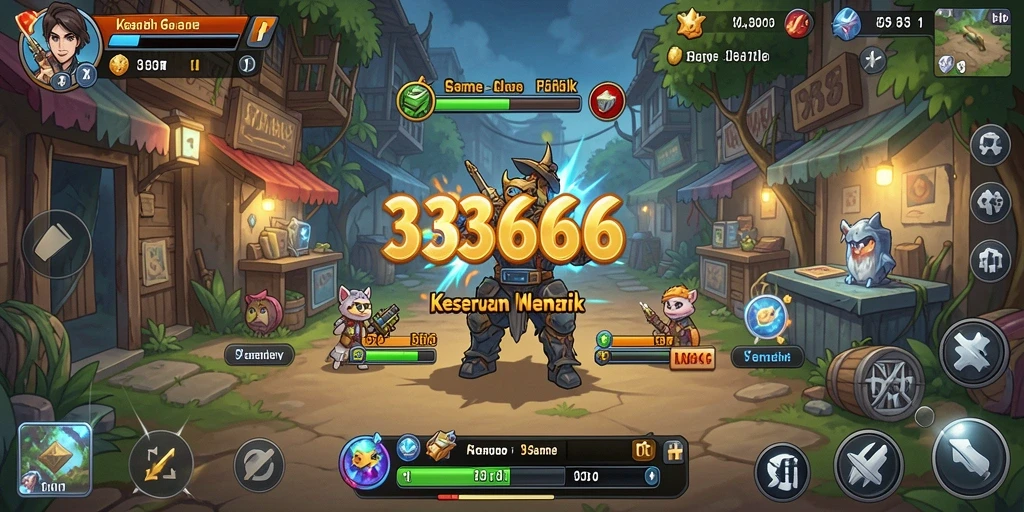 Menampilkan gameplay santai dan menyenangkan dari 333666.