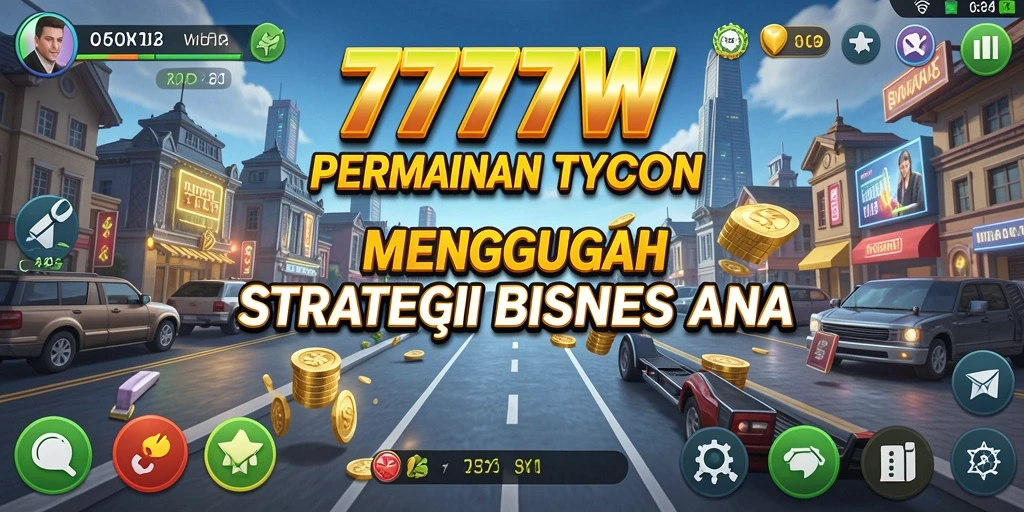 Screenshot gameplay 7777W menunjukkan keseruan dalam mengelola bisnis Tycoon.