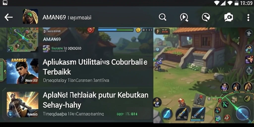 Tampilan aplikasi AMAN69 yang memudahkan pengguna mengelola aktivitas.