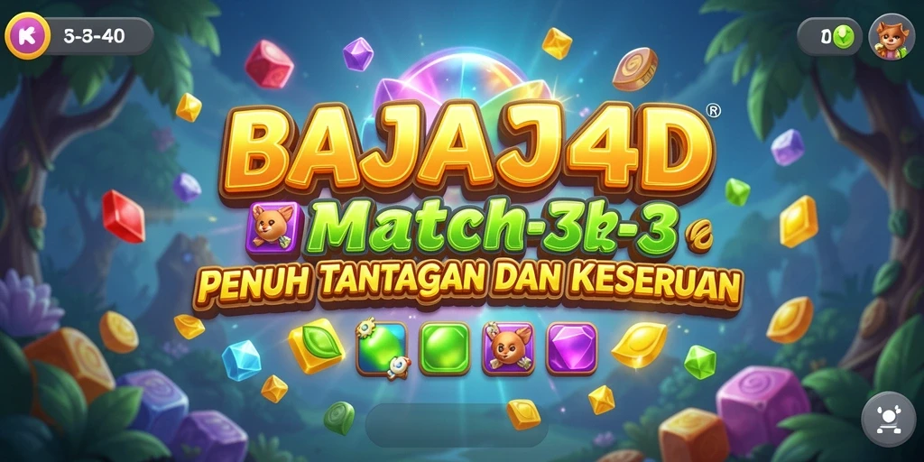 Gameplay seru dari BAJAJ4D yang menampilkan tantangan Match-3.