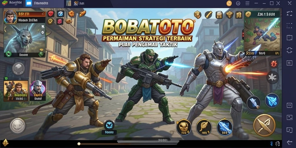 Tampilan gameplay BOBATOTO yang menakjubkan dan strategis.