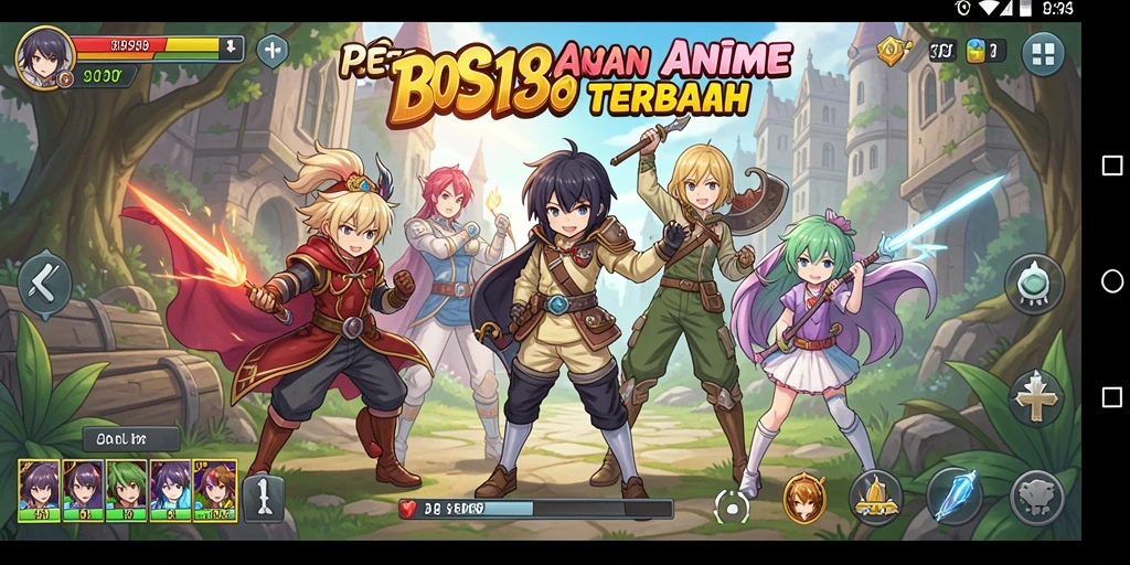 Screenshot gameplay fantastis BOS138 dengan visual Anime yang memukau.