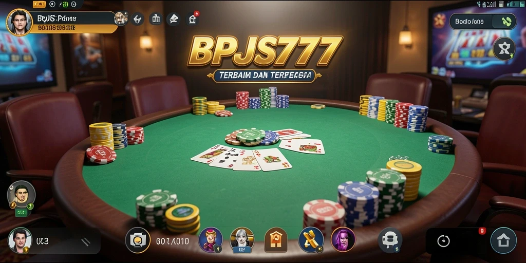 Screenshot gameplay BPJS777 menampilkan suasana permainan Poker yang seru.
