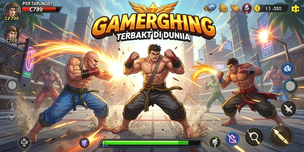 Tampilan gameplay seru dan pertarungan mendebarkan di C789.