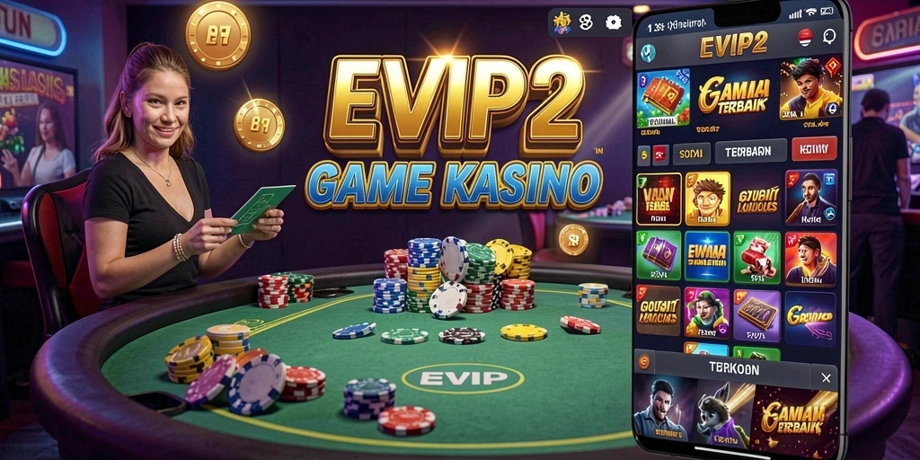 Screenshot gameplay EVIP2 menampilkan pemain sedang menikmati permainan kasino yang seru.