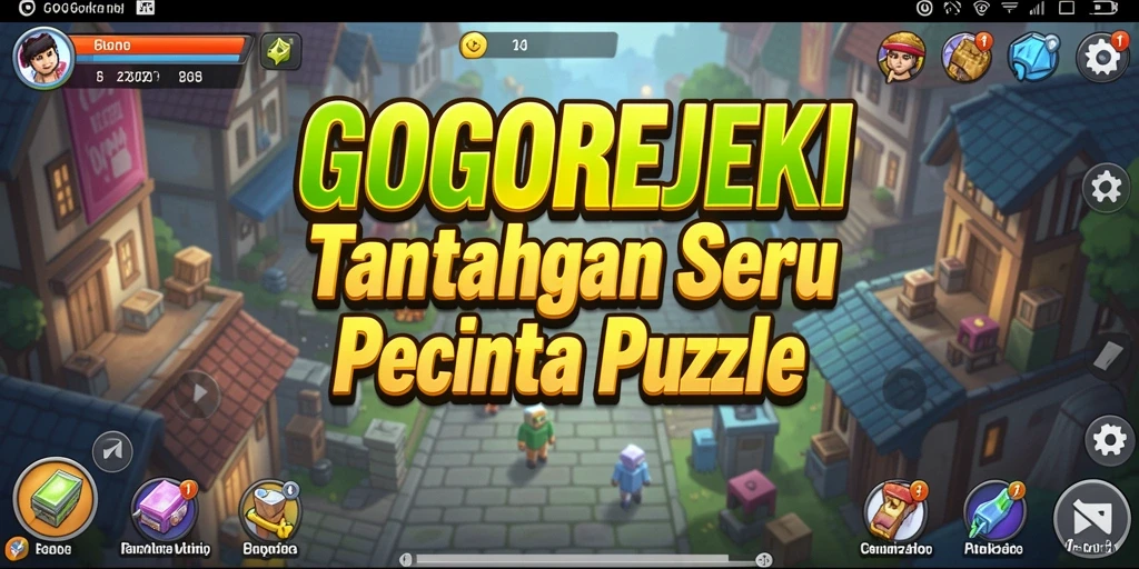 Gameplay GOGOREJEKI menampilkan tantangan puzzle yang menarik dan berwarna.