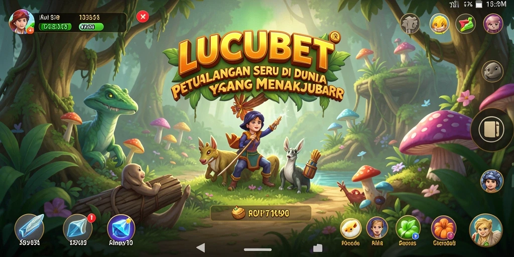 Tampilan gameplay seru dalam LUCUBET yang memikat.