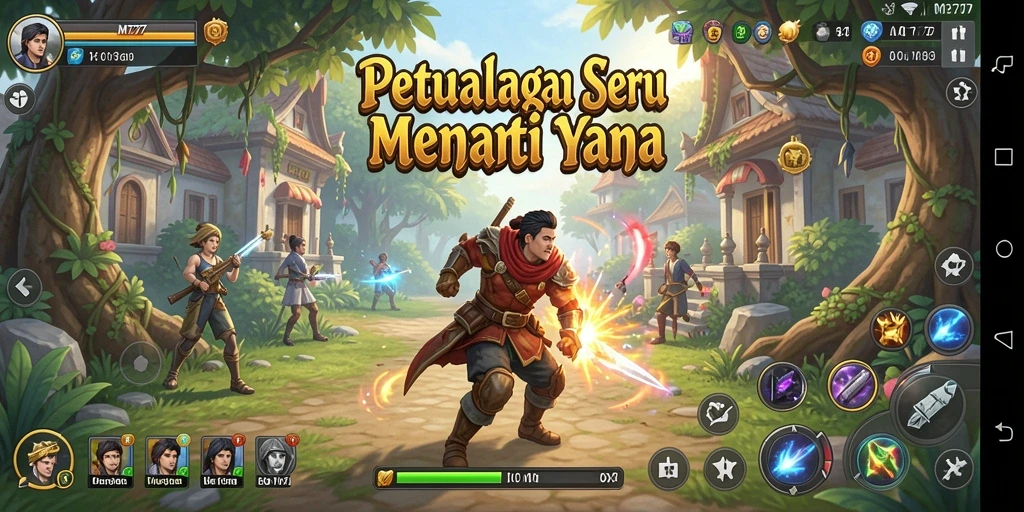 Screenshot gameplay MT777 yang penuh aksi dan petualangan.