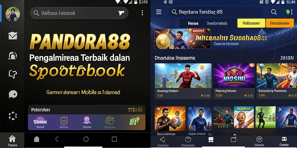Screenshot dari gameplay Sportsbook PANDORA88 yang menarik dan interaktif.