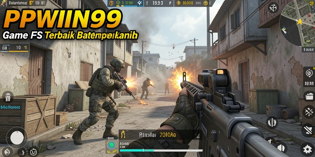Screenshot gameplay <strong>PPWIN99</strong> menampilkan aksi mendebarkan di arena pertempuran.