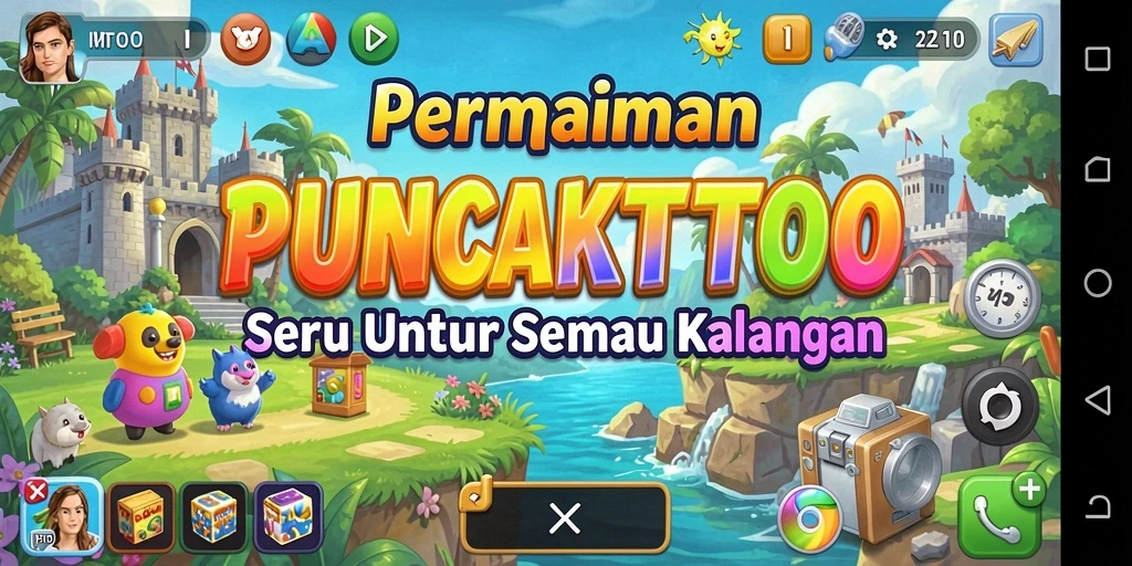 Gameplay PUNCAKTOTO yang seru dan menantang bagi pecinta Puzzle.