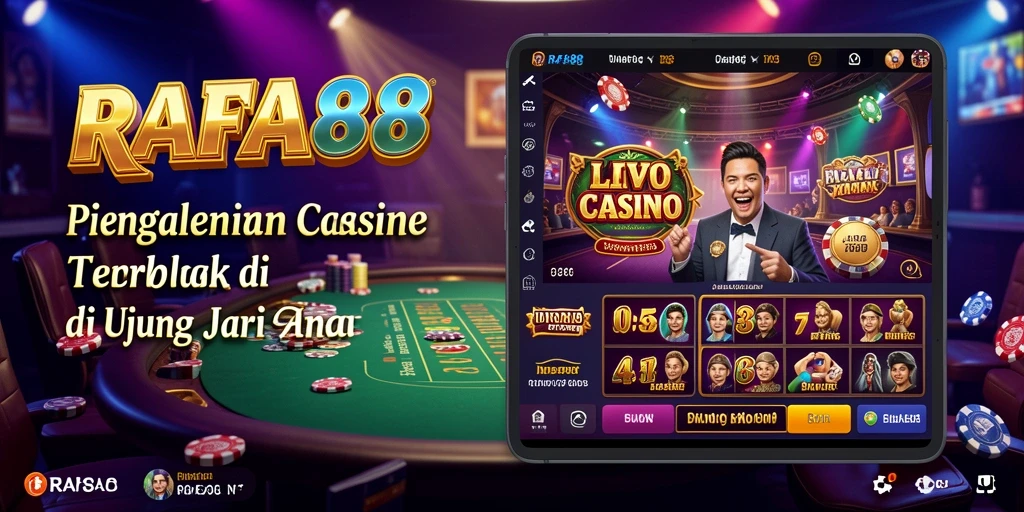 Tampilan permainan Live Casino yang menarik dan interaktif di RAFA88.
