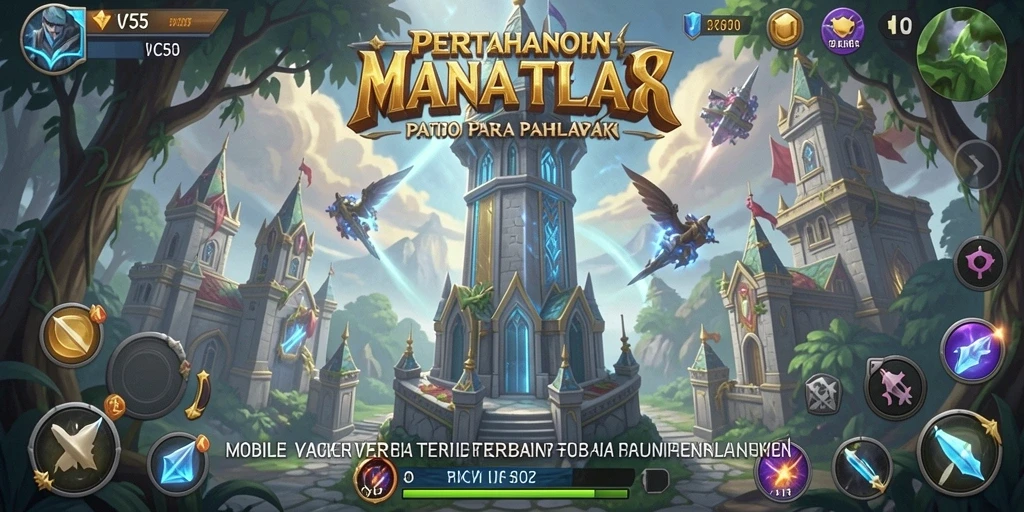 Tampilan gameplay seru dari VC55 dalam aksi Tower Defense.