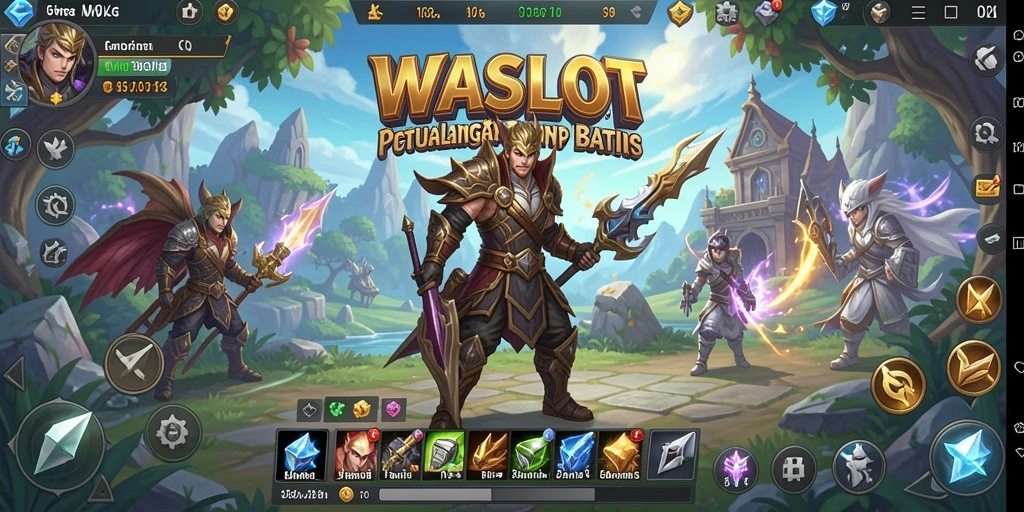 Tampilan gameplay menarik dari WASLOT yang menunjukkan petualangan MMORPG.